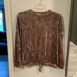 Velvet mauve blouse